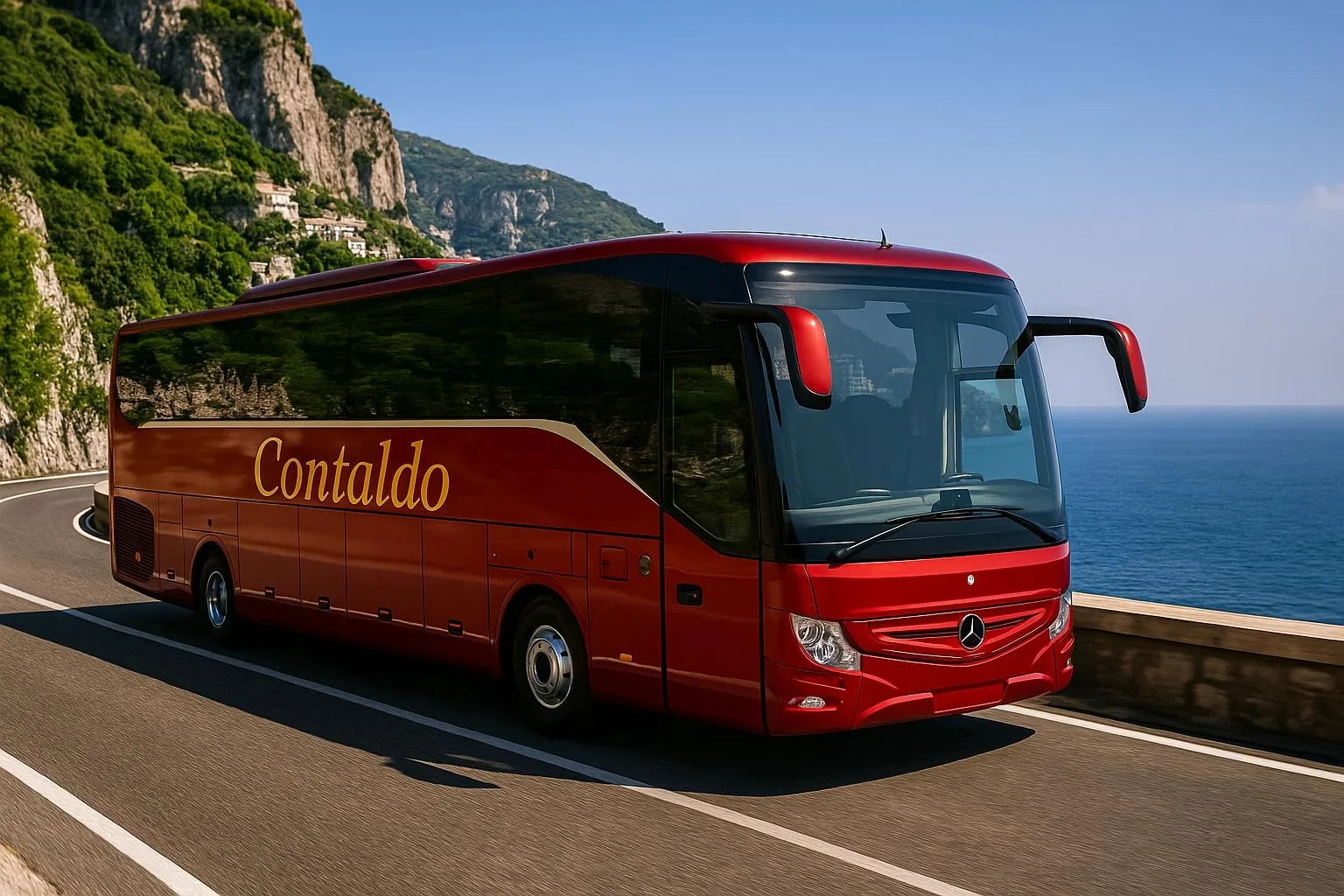 Amalfi Coast Car Rental with Driver - Coach Bus Mercedes Benz O404