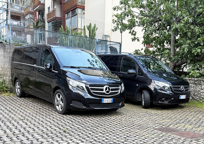 Amalfi Coast Car Rental with Driver - Premium Minivan Mercedes Benz V-Class