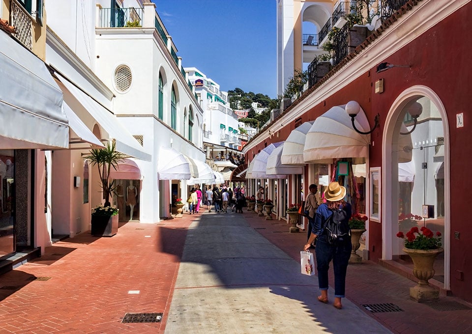 Capri Private Car/Boat Transfers - Capri's Exclusive Shopping Scene